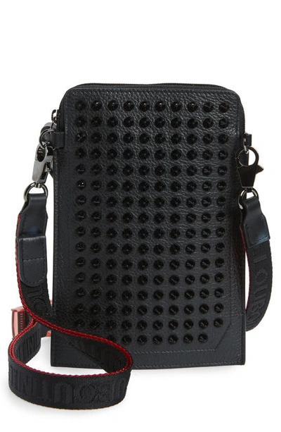 Christian Louboutin Leather Spiked Loubilab Crossbody Bag in 2023