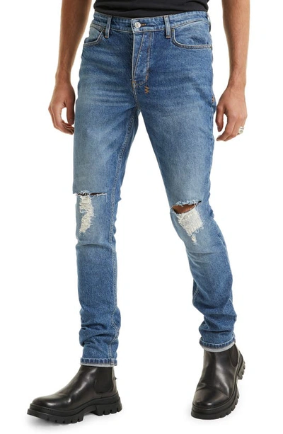 Shop Ksubi Van Winkle Blazed Trashed Skinny Jeans In Denim