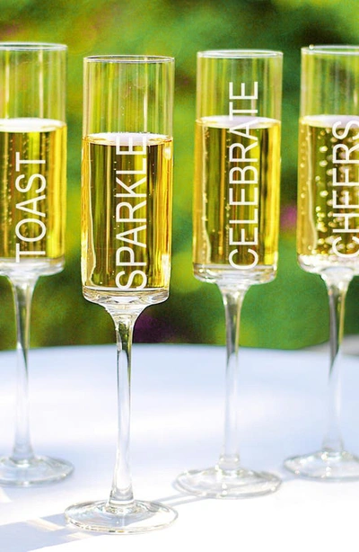 Shop Cathy's Concepts 'celebrate!' Contemporary Champagne Flutes