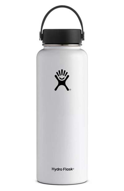 Shop Hydro Flask 40-ounce Wide Mouth Cap Bottle In White