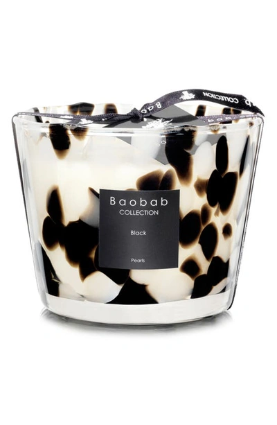 Shop Baobab Collection Black Pearls Candle In Black - Small