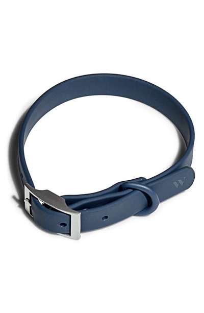 Shop Wild One All-weather Dog Collar In Navy