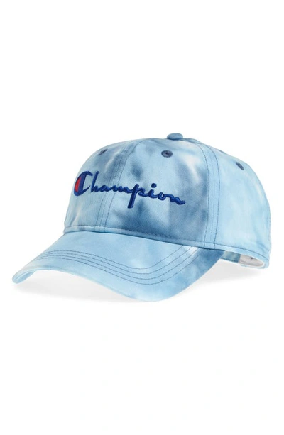 Shop Champion Big Sky Tie Dye Baseball Cap In Big Sky Dye Candid Blue