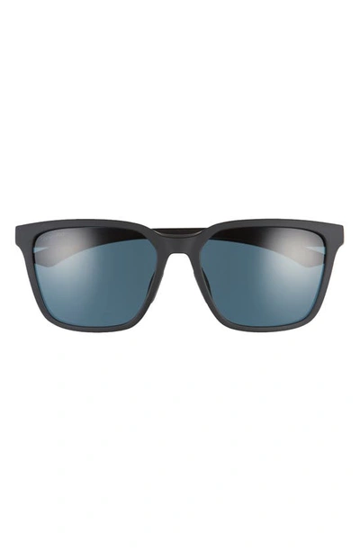 Shop Smith Shoutout 57mm Chromapop™ Polarized Square Sunglasses In Matte Black / Cp Polar Black