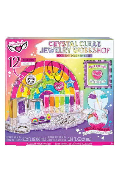 Shop Fashion Angels Crystal Clear Jewelry Workshop In Pink