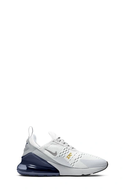 Shop Nike Air Max 270 Sneaker In White/ Metallic Silver/ Navy