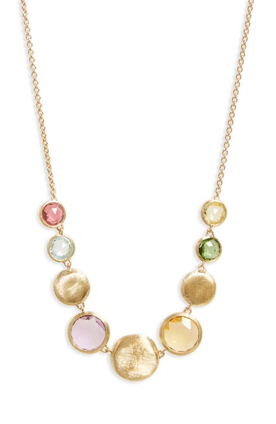 Shop Marco Bicego Jaipur Semiprecious Stone Collar Necklace In Yellow Gold
