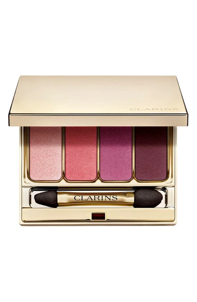 Shop Clarins 4-color Eyeshadow Palette In 07 Lovely Rose