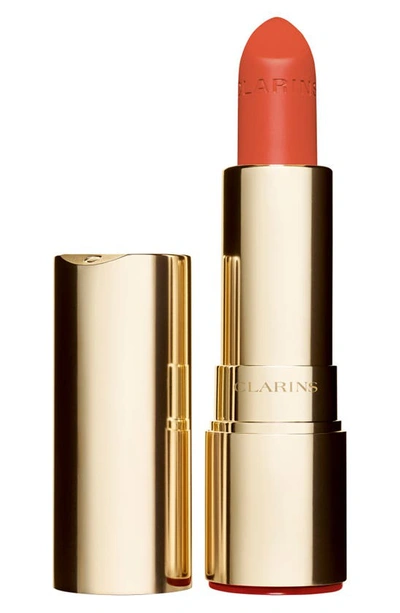 Shop Clarins Joli Rouge Velvet Matte Lipstick In 711 Papaya