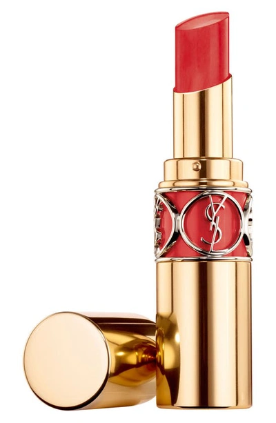 Shop Saint Laurent Rouge Volupte Shine Oil-in-stick Lipstick Balm In 81 Coral Aviator