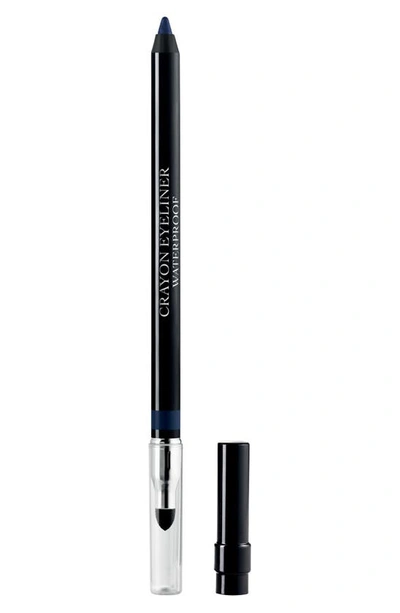 Shop Dior Long-wear Waterproof Eyeliner Pencil In 284 Midnight Blue