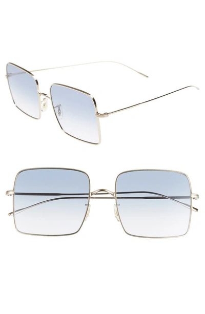 Shop Oliver Peoples Rassine 56mm Sunglasses In Soft Gold Blue