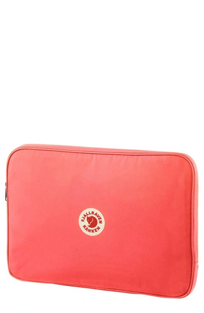 Shop Fjall Raven Kanken 15-inch Laptop Case In Peach Pink