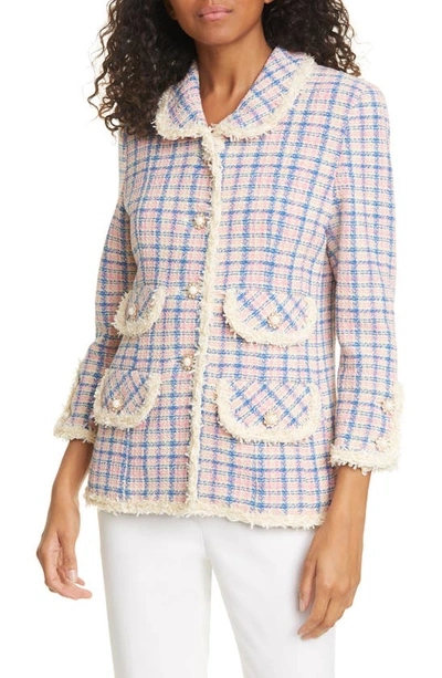 Shop The Marc Jacobs The Found Suit Tweed Jacket In Ivory