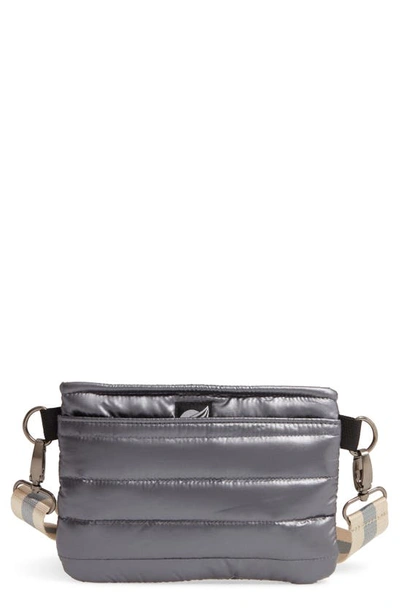 Shop Think Royln Convertible Nylon Belt Bag In Pearl Grey