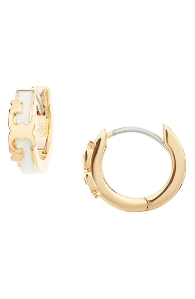 Tory Burch Kira Stackable Huggie Hoop Earrings In Ivory | ModeSens