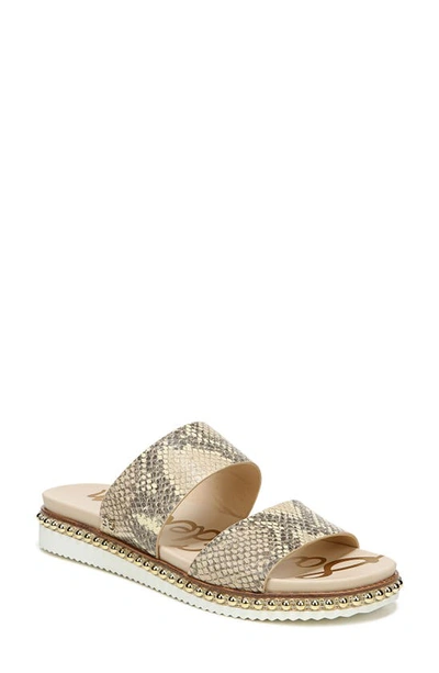 Shop Sam Edelman Asha Slide Sandal In Wheat Leather