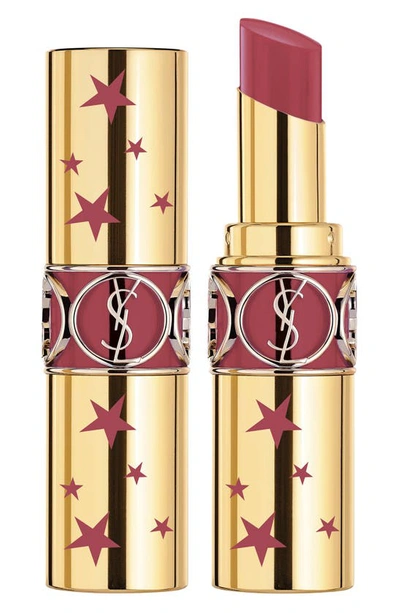 Shop Saint Laurent Star Collector's Rouge Volupte Shine Lipstick In 91 Nude Avant-garde