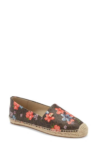 Shop Michael Michael Kors 'kendrick' Slip-on Espadrille Flat In Brown Floral