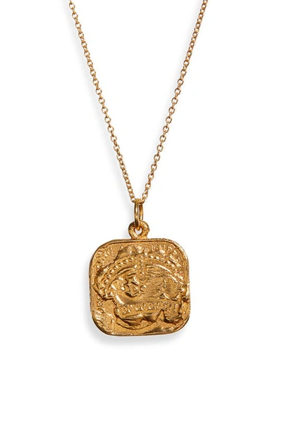 Shop Alighieri The Infernal Storm Necklace In Gold