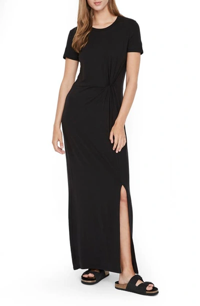 Shop Vero Moda Ava Lulu Short Sleeve Maxi Dress In Black
