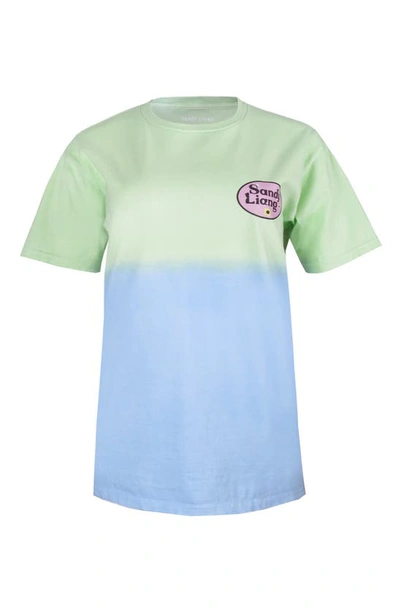 Shop Sandy Liang Dippy Graphic Tee In Green/ Blue