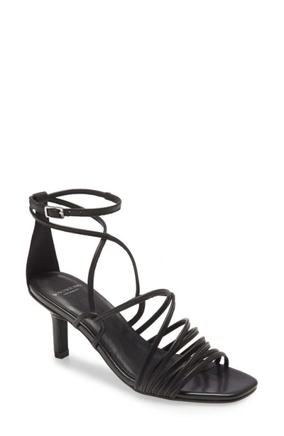 Shop Vagabond Shoemakers Amanda Sandal In Black Leather