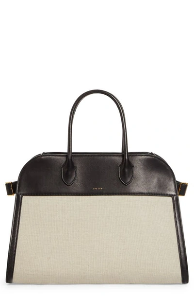Shop The Row Margaux 15 Leather Bag In Natural/black
