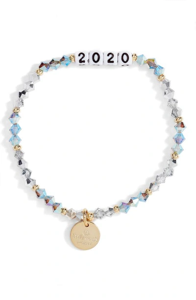 Shop Little Words Project 2020 Beaded Stretch Bracelet In Twinkle Crystal