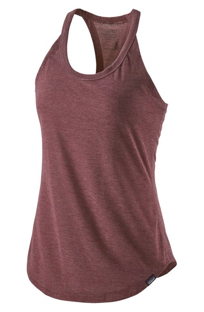 Shop Patagonia Capilene Cool Trail Tank In Chicory Red