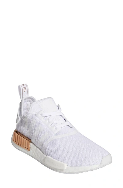 Shop Adidas Originals Nmd R1 Sneaker In White/ White/ Copper