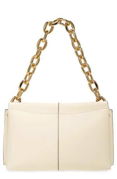 Shop Wandler Mini Carly Chain Strap Leather Shoulder Bag In Ivory