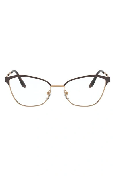 Shop Prada 54mm Cat Eye Optical Glasses In Matte Red