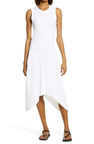 Shop Allsaints Gia Sleeveless Rib Maxi Dress In Optic White
