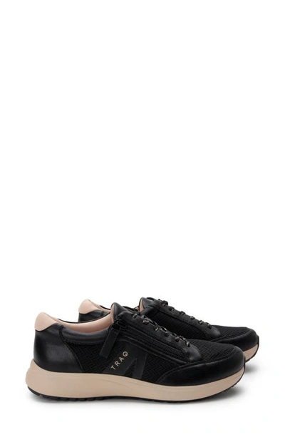 Shop Traq By Alegria Eazee Sneaker In Black Leather