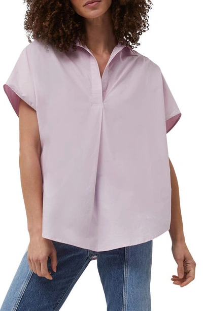 Shop French Connection Cele Rhodes Popover Shirt In Summer Lavender