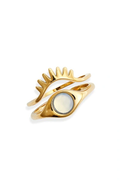 Shop Jenny Bird Lia Set Of 2 Rings In High Polish Gold