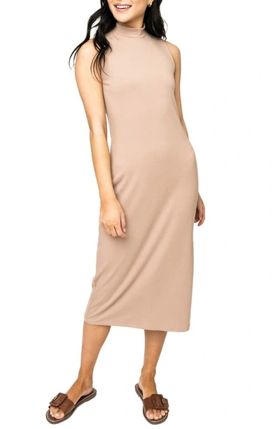 GIBSONLOOK GIBSONLOOK MOCK NECK MIDI DRESS SPS9767GL