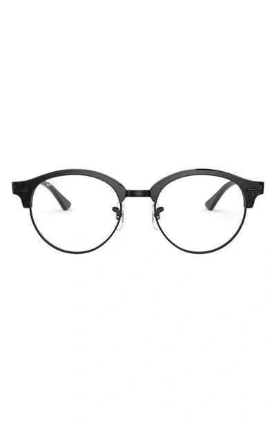 Shop Ray Ban 4246v 49mm Optical Glasses In Top Black