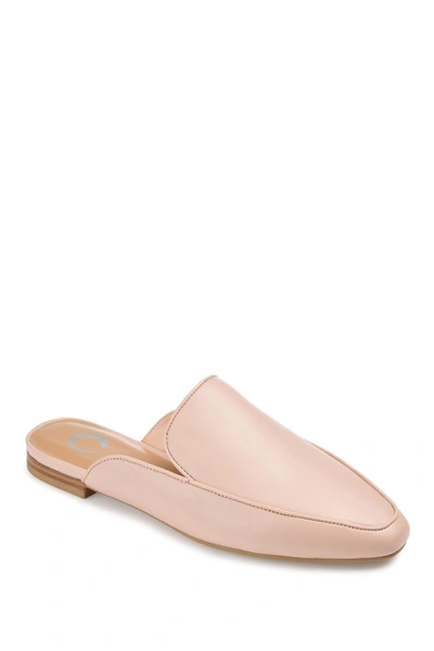 Shop Journee Collection Journee Akza Flat Mule In Blush