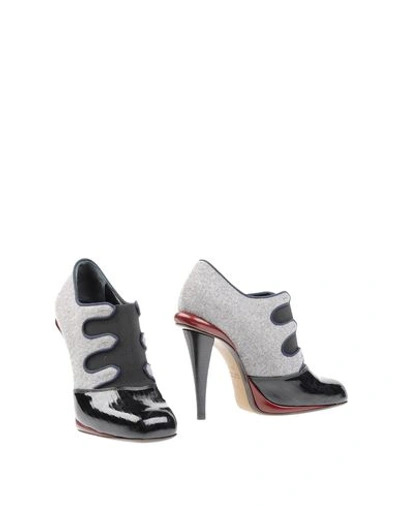 Shop Fendi Ankle Boot In Light Grey