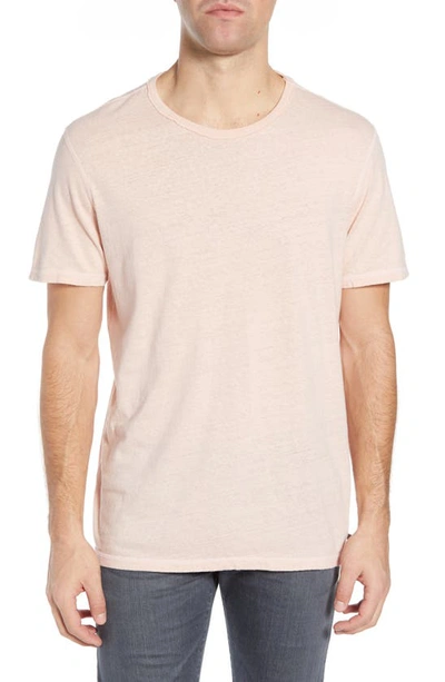 Shop Ag Ramsey Slim Fit Crewneck T-shirt In Weathered Pale Mauve
