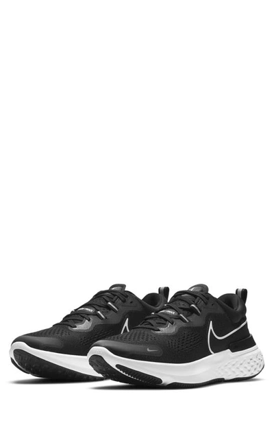 Shop Nike React Miler 2 Running Shoe In Black/ White/ Grey