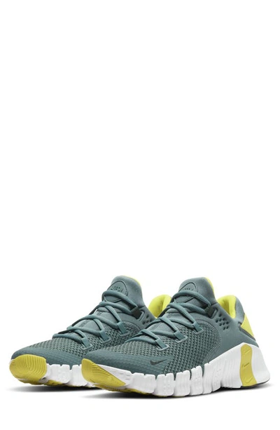 Shop Nike Free Metcon 4 Training Shoe In Turquoise/ Grey/ White