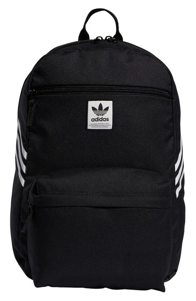 Shop Adidas Originals National 3-stripes Backpack In Black