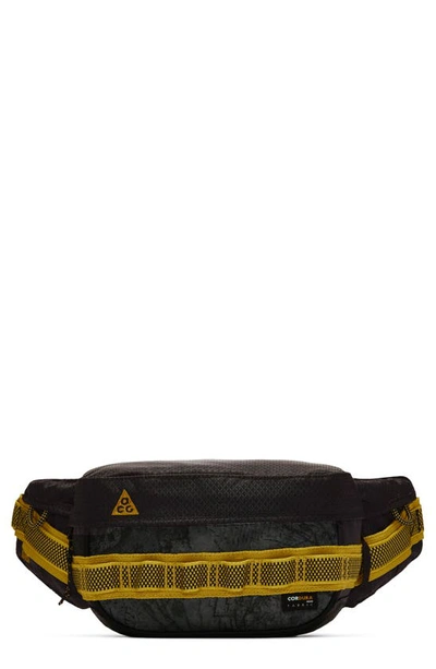 Shop Nike Acg Karst Belt Bag In Black/ Black/ Peat Moss