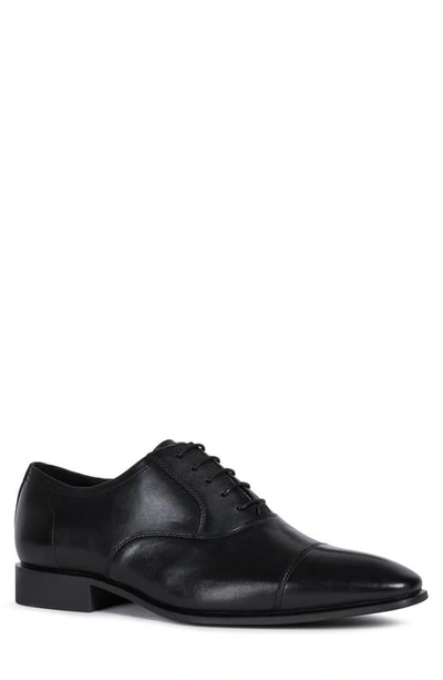 Shop Geox High Life Cap Toe Oxford In Black