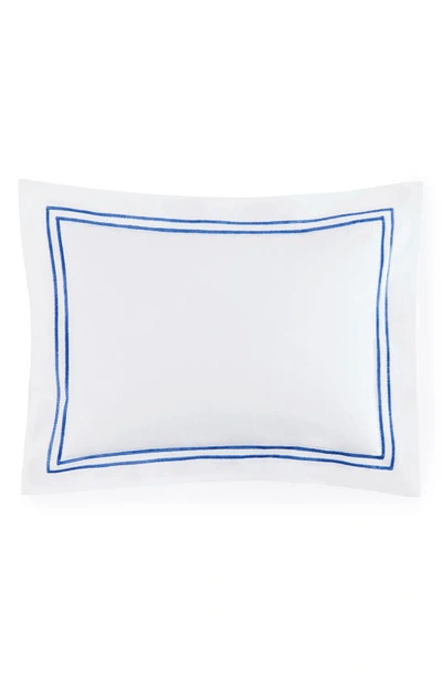 Shop Sferra Grande Hotel Boudoir Sham In White/ Cornflower