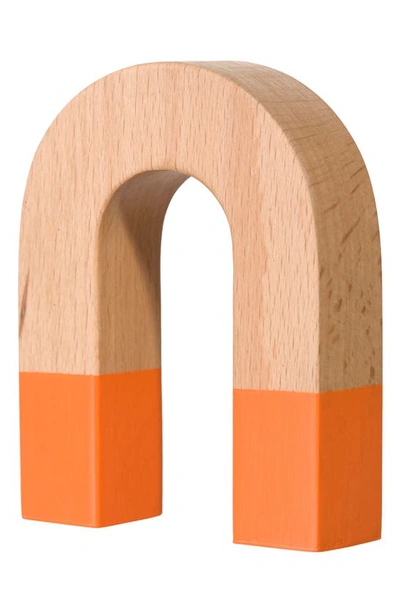 Shop Areaware Horseshoe Magnet In Orange