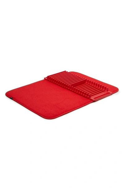 Shop Umbra Udry Dish Drying Mat In Red